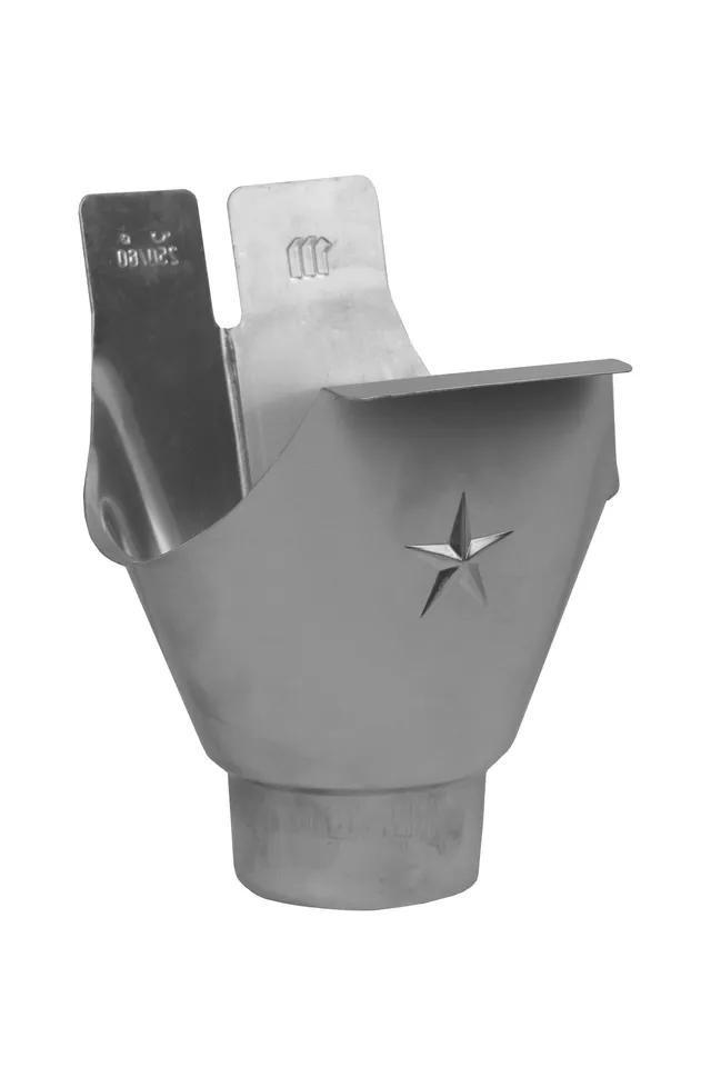 marley-alu-dachrinne-rinnenstutzen-halbrund-rg-80-dn-60-rg-100-dn-80 image 1