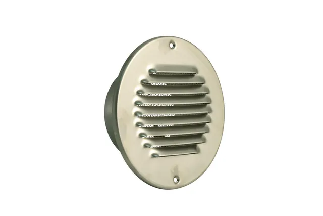marley-l-ftungsgitter-rund-edelstahl-mit-rohranschluss-150-mm-wetterschutzgitter image 1