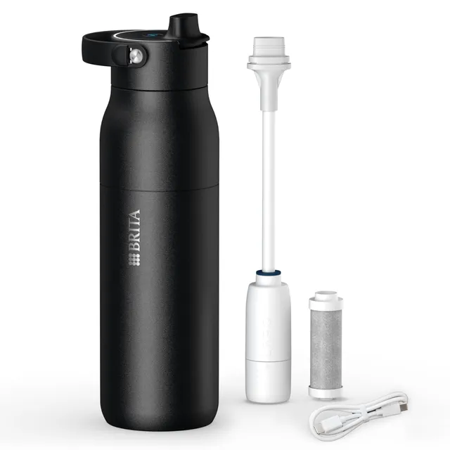brita-larq-iq-digitale-edelstahl-trinkflasche-mit-wasserfilter-1000-ml-selbstrei image 1