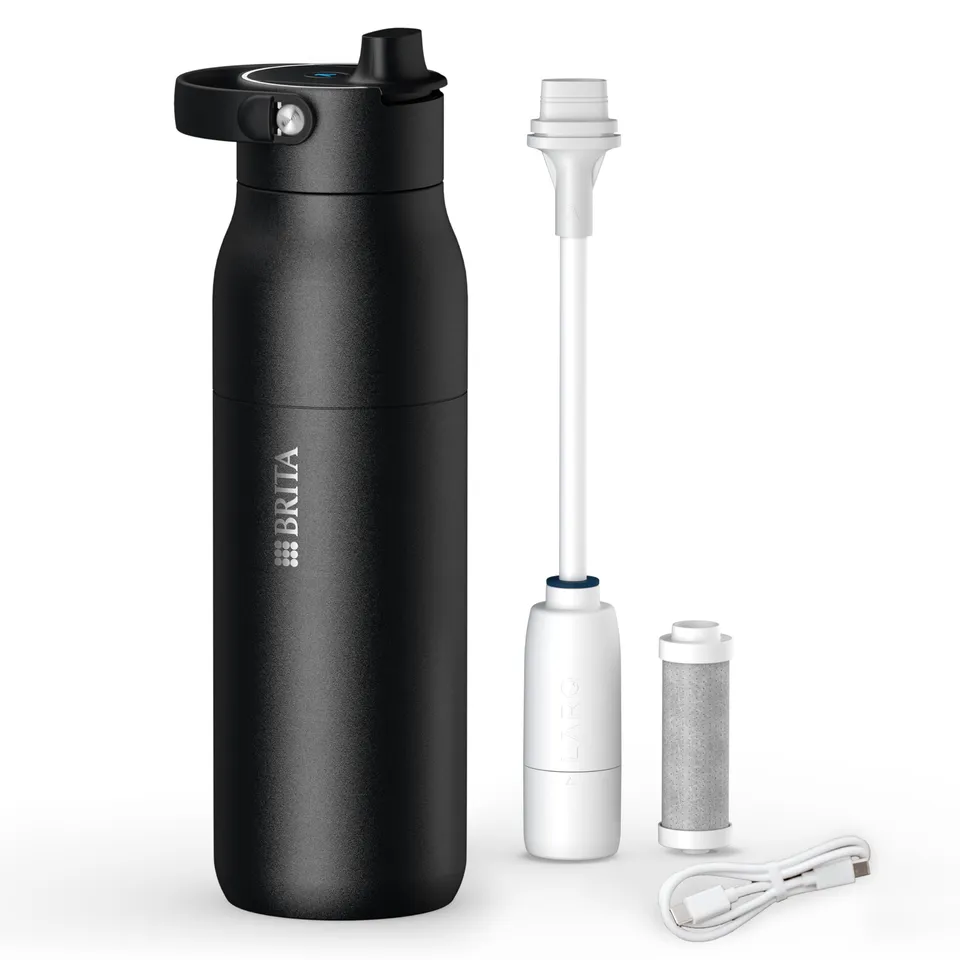 brita-larq-iq-digitale-edelstahl-trinkflasche-mit-wasserfilter-1000-ml-selbstrei image 1